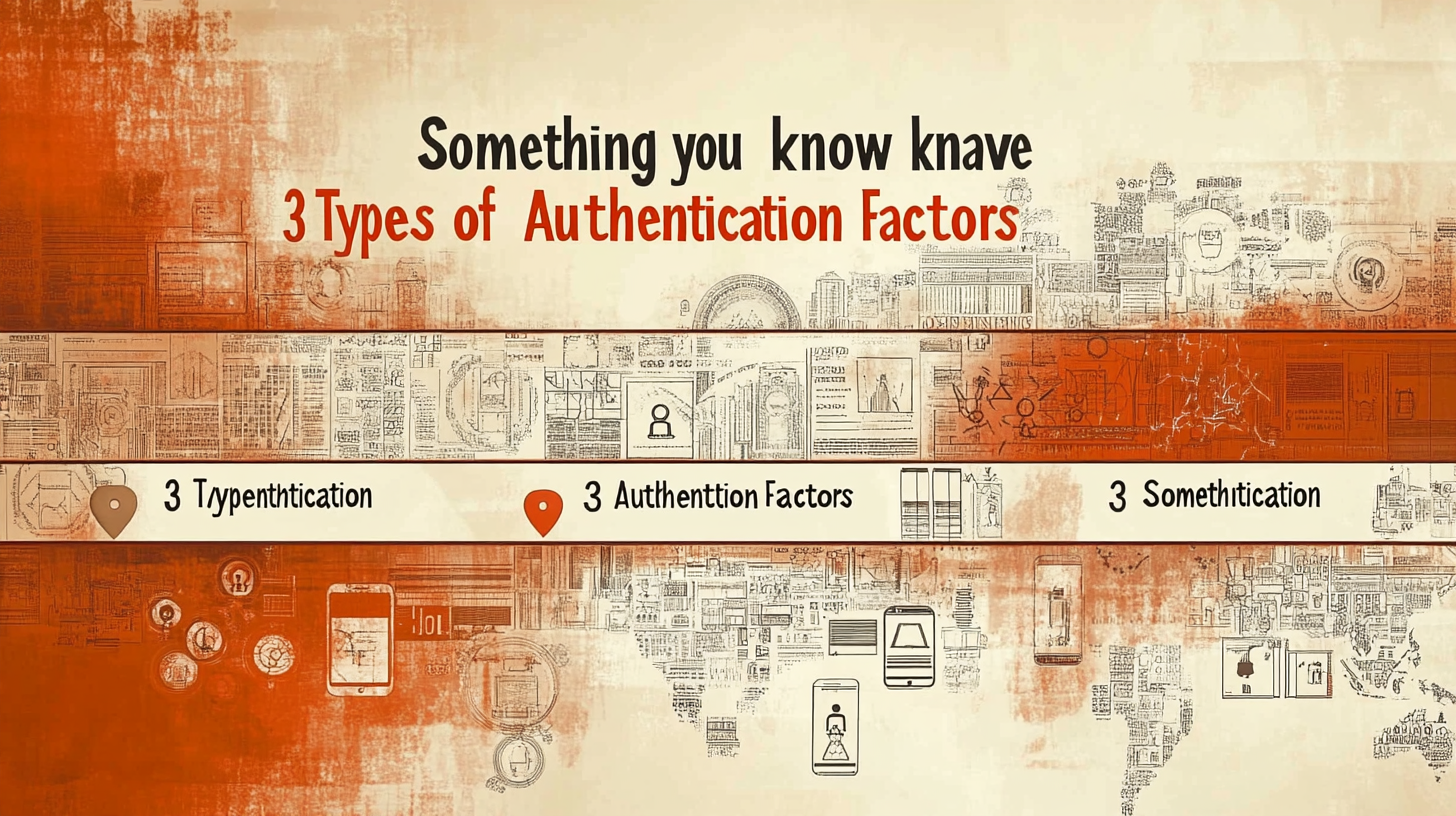 Three types of authentication factors